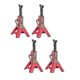 thumbnail image 1 of 4pcs Metal Height Adjustable 6 Ton Jack Repair Stand For 1/10 Rc Crawler Car Axial Scx10 90046 Trax 26s, 1 of 5