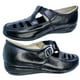 thumbnail image 3 of Huarache en Piel Vacuno Cómodo Casual Hebilla Enco Footwear  mod.1003 Plataforma Piel Res confort Color Negro, 3 of 4