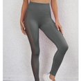 thumbnail image 5 of Gibobby Pantalones de Casuales Pantalones de yoga Leggings de mujer Pantalones de fitness deportivos de cintura alta Pantalones de yoga sin costuras(Gris， S), 5 of 5