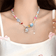 thumbnail image 2 of Collar de caramelos arcoíris de la colección Dopamine para mujer, cadena de clavícula con cuentas de color Sweet Spice Girl, accesorios de moda, 2 of 5