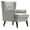 Pearl Grey, variant on Millwork Holdings,. Co Inc Elle Decor Celeste Tufted Velvet Accent Chair Teal