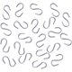 thumbnail image 1 of de 150 ganchos en forma de S de acero inoxidable 304, ganchos para colgar en forma de S para cocina, baño, dormitorio y oficina, 27x12x2 mm, 1 of 5
