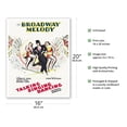 thumbnail image 2 of The Broadway Melody - Vintage Film Movie Poster c.1929 - Fine Art Matte Paper Print (Unframed) 16x20in, 2 of 4