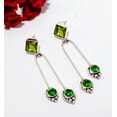 thumbnail image 4 of Peridot Gemstone 925 Sterling Silver Earring 2.34" E102936, Christmas Gift, 4 of 4