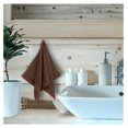 thumbnail image 5 of Luxury Hotel & Spa Quality, Quick Dry 100% Turkish Cotton 700 GSM, Eco Friendly Towel, for Bathroom, Gymand Kitchen Dobby Border Soft Hand Towel Set 16 X 30, Cocoa, Hand Towels - Set of 6, 5 of 5