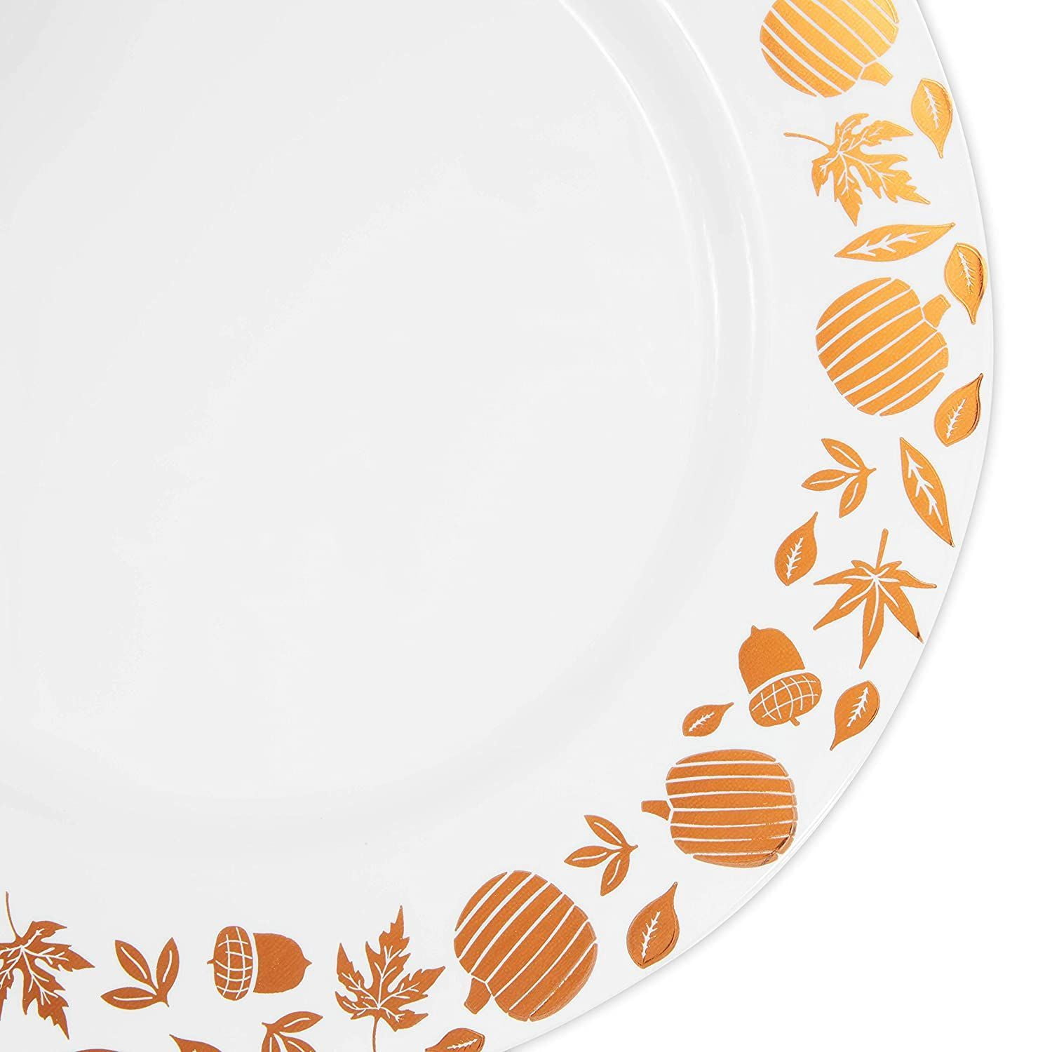 fall plastic plates