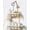 Gold, variant on Never Rust Shower Caddy Hanging, Aluminum Shower Racks for Inside Shower, 2-Tier Shower Organizer Hanging Over Shower Head with Hooks and Soap Holder, Silver