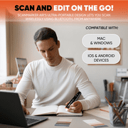Scanmarker Air – Scan Translator Pen with Text-to-Speech and Multilingual Translation – Reading Tool for Dyslexia, Students & Professionals – Compatible with Mac, Windows, iOS & Android – Black