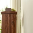 thumbnail image 4 of 70.1" Ripple-Textured Narrow Console Table - Modern Entryway Storage Sofa Back Table with Waterproof Finish, 8.7" Wide (Walnut), 4 of 8