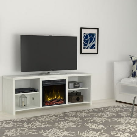 Seasons Glen White Tv Stand For Tvs Up To 65 With An Electric