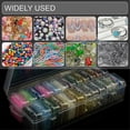thumbnail image 4 of Bead Storage Containers, 48 Small Clear Plastic Bead Organizer Box with Hinged Lid, Craft Organizers and Storage 2 Sets, 4 of 5