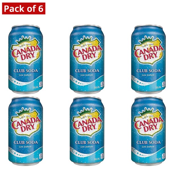 Canada Dry 355 ml Club Soda Pack of 6