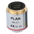 thumbnail image 1 of Plan Infinity Object 4X 10X 20X 40X 60X 100X High Quality 195 Achromatic Microscope Objective Microscope Parts RMS Thread, 1 of 9