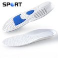 thumbnail image 1 of 4D Sports Insoles Soft Men's Deodorant Insole Flat Arch Support Full Pad Elastic Massage Insole For Running Soles Hightechnology White EU45-46, 1 of 6