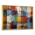 thumbnail image 3 of Designart "Earth Colors Tiles in Colorful Patterns IV" Oversized Geometric Framed Wall Art - Bohemian Multicolor Boho Mosaic Bedroom Framed Canvas Wall Art, 3 of 7