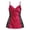 Red, variant on Women Lingerie Dress Comfortable Cowl Neck Mini Dress Nightgowns Slip Side Sheer Lace Spaghetti Straps Chemise Sleepwear