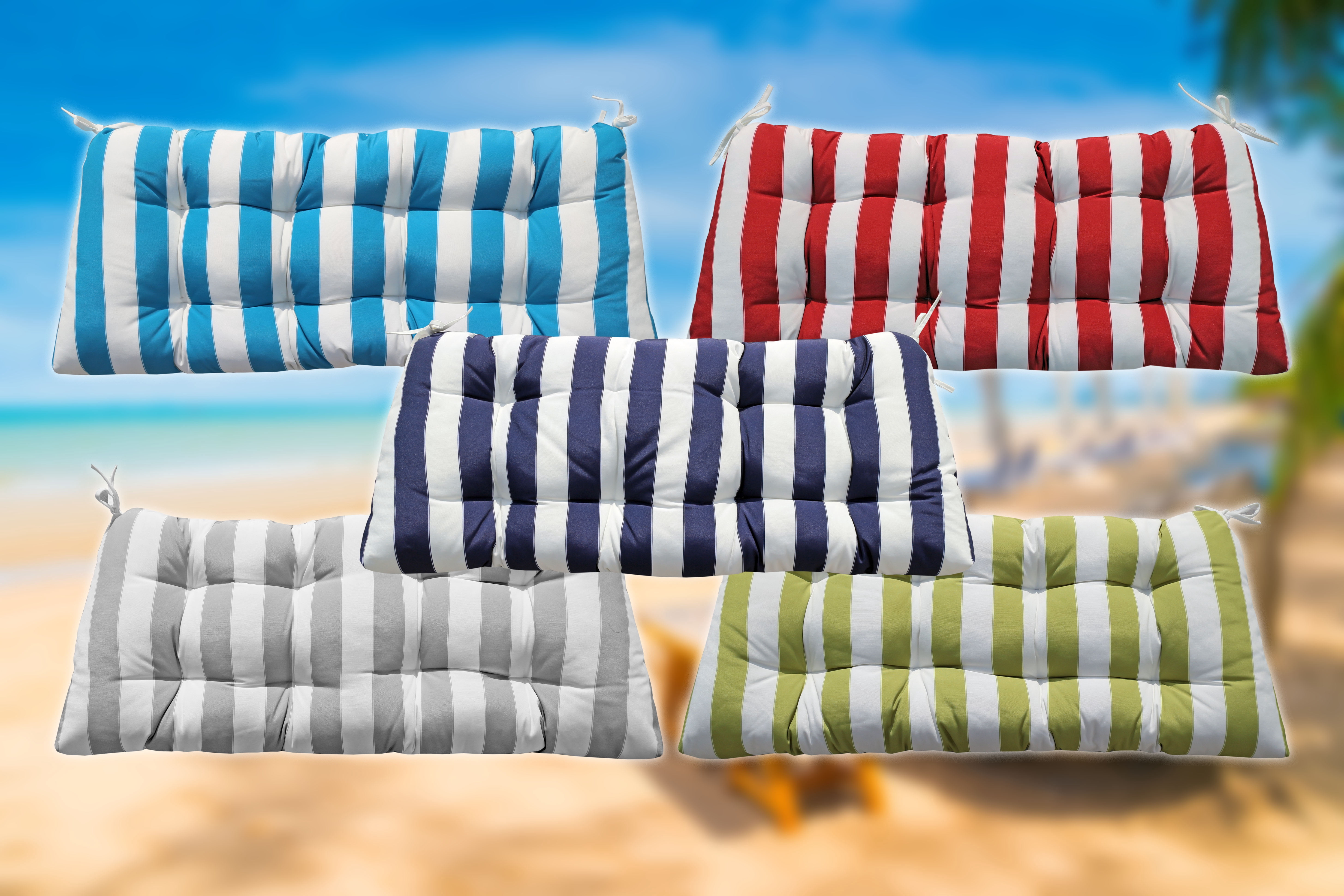 Catalina Navy Rectangular Outdoor Throw Pillow
