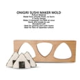 thumbnail image 3 of Onigiri 3 Cavidades Musubi Prensa Onigiri Molde Arroz Shaper Musubi Ball Sushi Maker Herramienta De Molde Para El Hogar DIY, 3 of 7