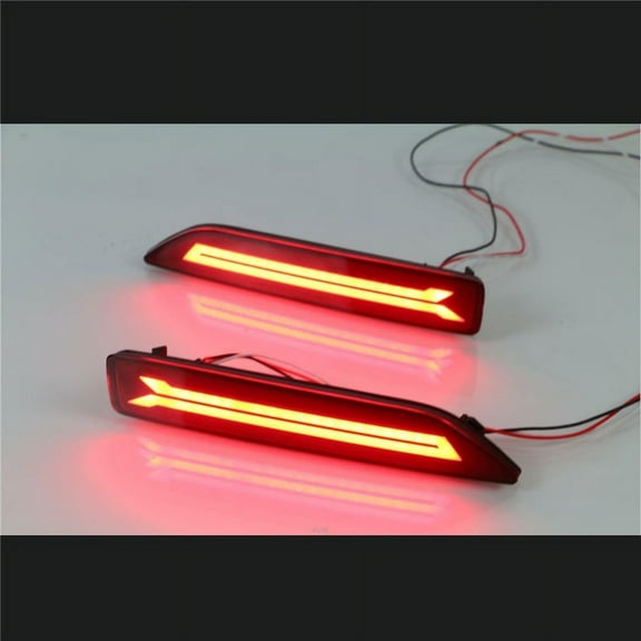 Zyutaosan 2 Led Rear Bumper Reflector Turn Signal Brake Tail Light Lamp For Honda Crv Cr-V
