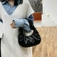 thumbnail image 4 of Bolso plisado de piel sintética para mujer, bolsa de hombro para compras, ocio, axila, bola de masa hervida, 2024, 4 of 5