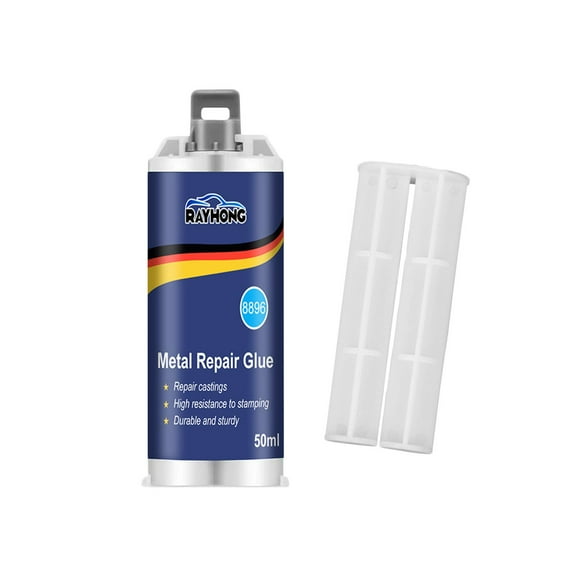 Colle de Réparation pour Métal Colle de Fonderie Résistante à la Chaleur pour Réparer les Défauts Moulages 50 ml