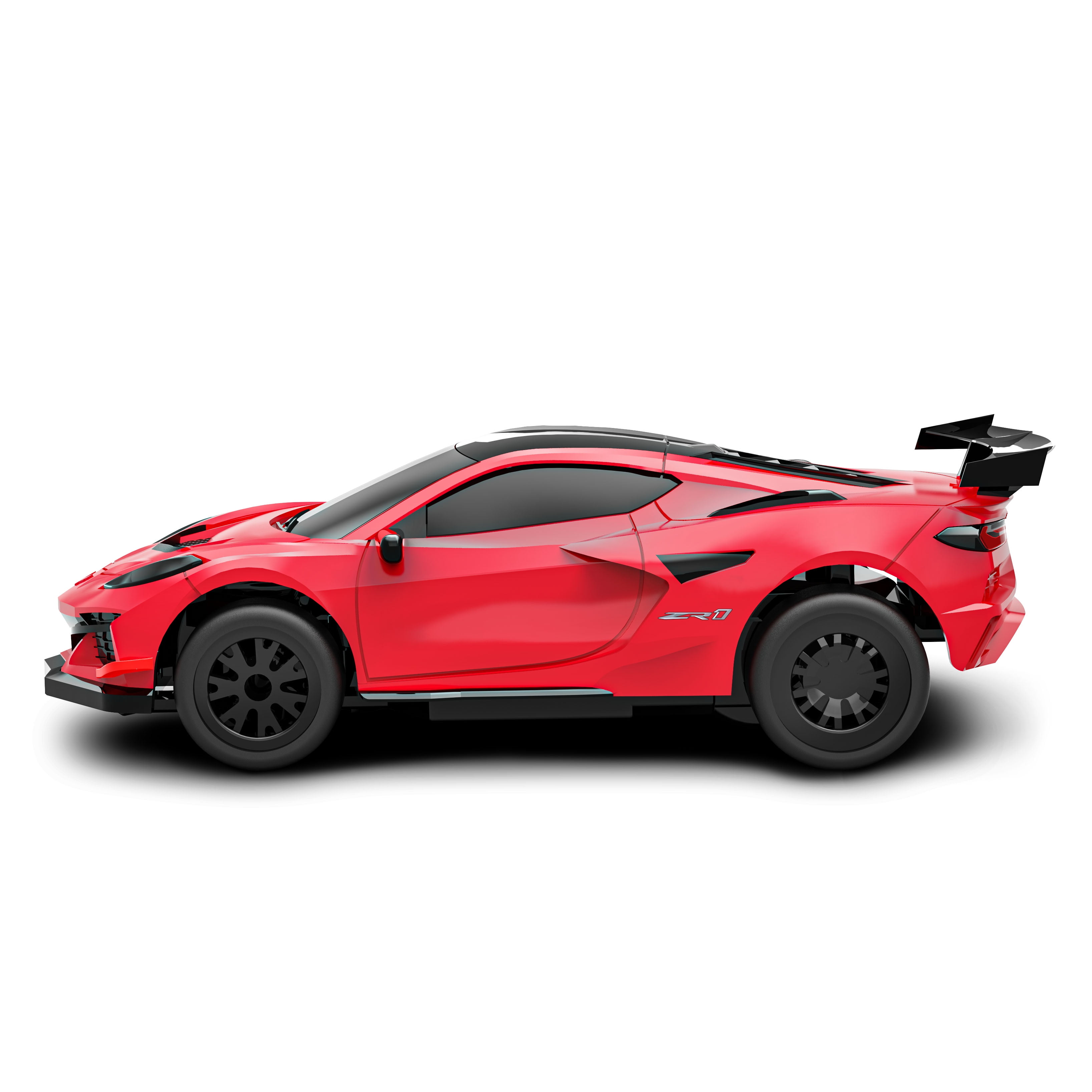Voiture de course radiocommandée Adventure Force (1:64), modèle Chevy Corvette rouge, WR5-64C33V-RD-CA