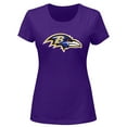 thumbnail image 2 of Women's Fanatics Lamar Jackson Purple Baltimore Ravens Plus Size Name & Number V-Neck T-Shirt, 2 of 3