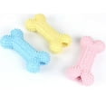 thumbnail image 6 of Dog Toys for Aggressive Chewers Large Breed, Durable Dog Bones Squeaky Dog Chew Toy, Nearly Indestructible Dog Toys for Large Dogs, Tough Natural Rubber Puppy Chew Toys for Medium Dog,Blue, 6 of 7