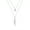 Silver, variant on Elli by Julie & Grace Women 17" Layered Crystal and Feather Necklace 925 Silver