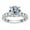 3.5ct Round White, variant on AnuClub Moissanite Engagement Ring,4.3cttw Round Cut D Color VVS1 Gold Plated Sterling Silver Promise Anniversary Ring for Women