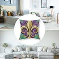 thumbnail image 5 of Ullo0ord Mardi Gras Pillow Covers for Please Masquerade Mask Holiday Decor Throw Pillows Decorative Cushion Cases Mardi Gras Decorations, 5 of 7