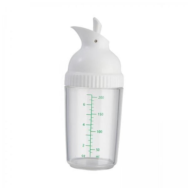Agitadores para ensalada perfecl Dispensador Transparente a Prueba de Fugas 200 ml color Blanco 2 piezas