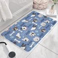 thumbnail image 3 of Dog with Woof and Bark Flannel Non Slip Door Rugs,Washable Door Mats Indoor,Decorative Door Mats,Dirt-Resistant and Absorbent Doormat for Entrance,Bedroom,Kitchen,Bathroom,31.5x17in(80x43cm), 3 of 4