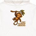 thumbnail image 3 of Inktastic Cute Monkey Just Hangin' Around Illustration Youth Hoodie Sweatshirt, 3 of 4