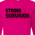 thumbnail image 4 of Inktastic Stroke Survivor Red Ribbon Awareness Long Sleeve T-Shirt, 4 of 5