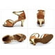 thumbnail image 4 of Amzcrzy Zapatos de mujer,Zapatos de mujer,Zapatillas de mujer, Zapatos de baile latino para niña, tacones medios, satén, para fiesta, tango Sandalias Mujer Zapatillas De Casa, 4 of 4