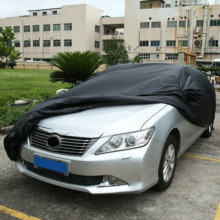 Durable Outdoor Stormproof Waterproof BreathableBlack Car Cover