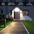 thumbnail image 2 of OUSIDE LED Outdoor Spotlight 200 W, 20000 LM Super Bright LED Floodlight without Plug, 6500 K Cool White LED Floodlight IP66 Waterproof Outdoor Spotlight for Backyard, Garden, Garage, Hallway, 2 of 7