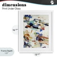 thumbnail image 4 of Stupell Industries Modern Flowing Stippled Brushstrokes White Framed Print Under Glass, 13 x 16, by Lisa Ridgers, 4 of 8