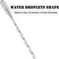 thumbnail image 4 of DEELLEEO Premium 12 Inch Stainless Steel Cocktail Spoon - Long Attractive Spiral Design for Layering Drinks - Bar Spoon & Cocktail Mixing Spoon for Cocktail Shakers, Tall Cups & Pitchers (Silver), 4 of 5