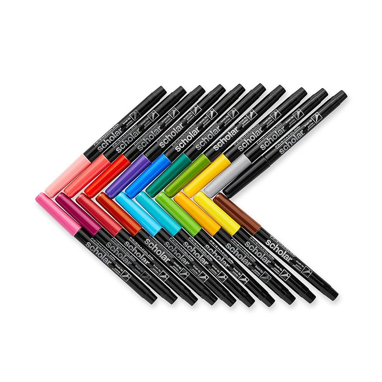 Prismacolor Scholar Brush Marker Set, 20-Colors - Walmart.com