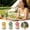 Green, variant on Misting Fan Portable - Handheld Turbo Fan with Mist, Spray Water Mister Fans, 4000mAh Rechargeable, 5-Speeds, Personal Gifts for Women Beach Travel Outdoor - White