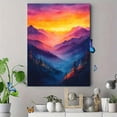 thumbnail image 4 of Qisvanset 12x16 Inch 2D Flat Framed Canvas Art, Blue Heron Watercolor Lake Nature Wildlife Home Wall Art Decor, 4 of 5