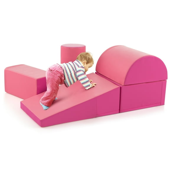Infans 5 PCS Kids Climb & Crawl Activity Playset Soft Foam Block Toddler Play Structure