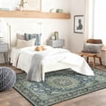 thumbnail image 4 of 5x7 Washable Area Rug Non-Slip Low Profile Vintage Distressed Oriental Rug for Living Room, Bedroom, Dining Room, Office, 4 of 13