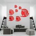 thumbnail image 4 of Wall Stickers Sea Animals Fishes Theme Waterproof Acrylic Mirror Wall Decor Stickers Removable Dog Diy Sticky Mural Stickers Decals For Living Room Kid Baby Bedroom Bathroom,Red Home Wall Stickers, 4 of 4