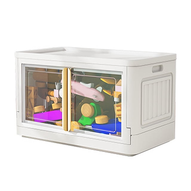 Conteneur de Rangement pour Jouets, Bac de Rangement Empilable Double Armoire de Rangement en Plastique Caractéristiques de Premier Plan