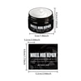 thumbnail image 3 of Car Wheel Rim Scratch Care Paste, Wheel Refinishing Polishing & Brightening Convenient Car Care Paste For Vehicle Maintenance, Hikmarion 1Pc Scratch Repair & Polishing Cream, 3 of 8