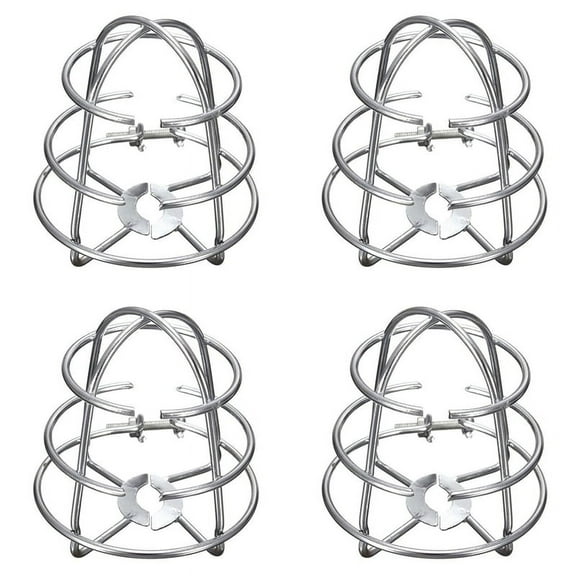 4X Fire Sprinkler Headguard,Fire Sprinkler Head Protection Frame Recessed Heavy Duty Chrome Plated Sprinkler Headcage