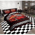 thumbnail image 3 of Manfei Speed Sport Bedding Twin Comforter Set, Racing Car Down Comforter, Teenager Boys Girls Reversible Duvet Insert, Super Cozy Bedroom Decorative, 2pcs, 3 of 7